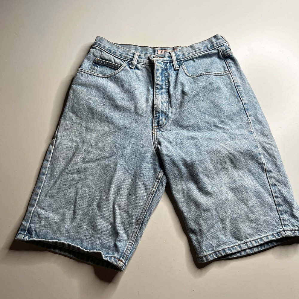 Vintage Guess Georges Marciano Denim Shorts Light Wash Blue Mens 32 Made‎ in USA